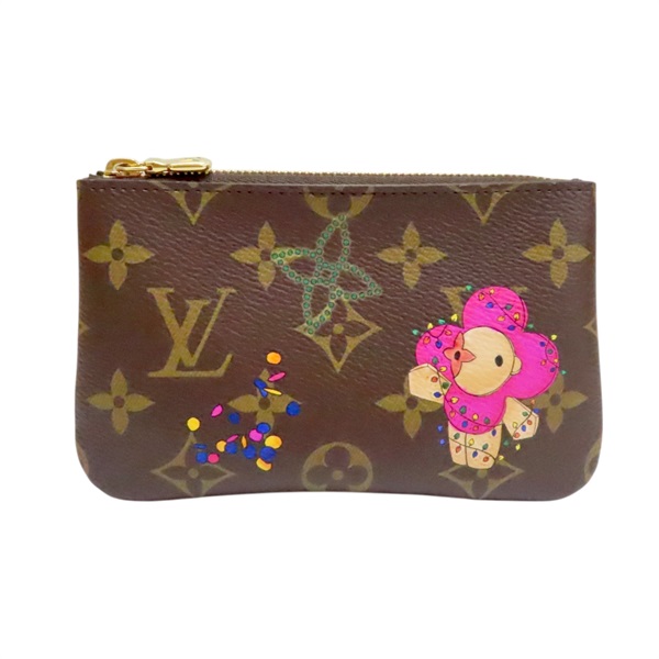 棕色 原花帆布 Vivienne Winter Holiday 鑰匙包 零錢包【LOUIS VUITTON LV 路易威登】 M27045
