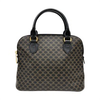 棕色 Macadam 帆布 Dome 貝殼包 手提包【CELINE 賽琳】 DM00/1