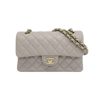 灰色羊皮 COCO 23 鍊帶 肩背包 A01113【CHANEL 香奈兒】 A01113