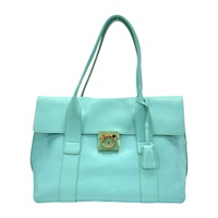 天空藍 牛皮 Sookie Satchel 肩背包【Salvatore Ferragamo 費拉格慕】 GG-21 D813