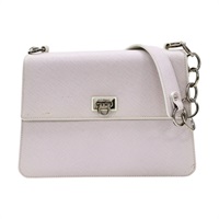 粉紫色 牛皮 Borsa 肩背包 【Salvatore Ferragamo 費拉格慕】