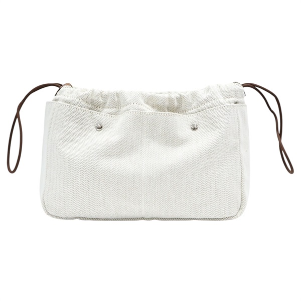 米色 帆布 Fourbi 25 Pouch 收納包【HERMES 愛馬仕】 H063913CKAA