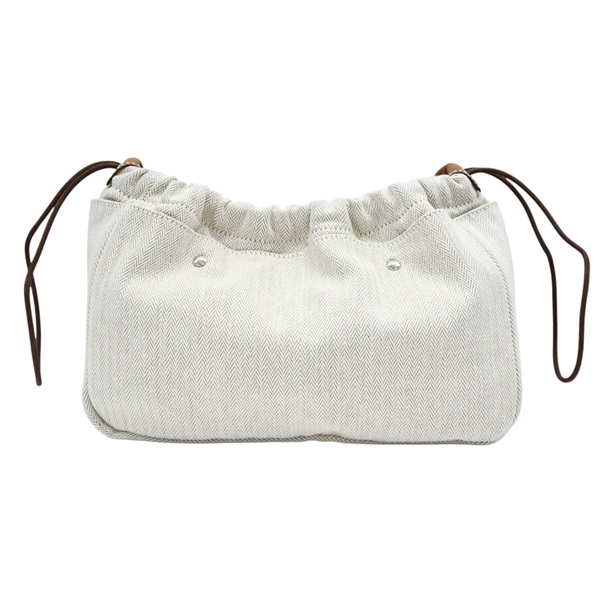 米色 帆布 Fourbi 25 Pouch 收納包【HERMES 愛馬仕】 H063913CKAA