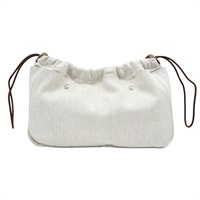 米色 帆布 Fourbi 25 Pouch 收納包【HERMES 愛馬仕】 H063913CKAA
