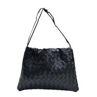 黑色 編織羊皮 Dustbag 肩背包 796728【BOTTEGA VENETA BV 寶緹嘉】 796728