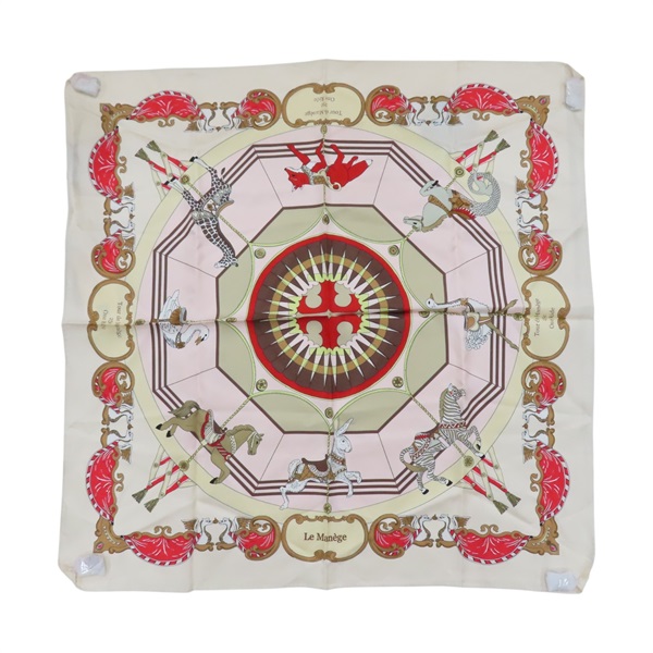 粉棕色  絲綢 方巾 56x56【TORY BURCH 托里·伯奇】 150977