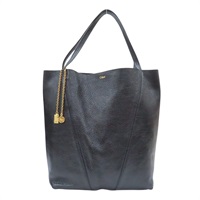黑色 牛皮 Spin Tote 托特包 肩背包【Chloe 克羅伊】 CHC25SS810N84001