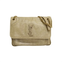 卡其色 鰩魚皮 Niki 肩背包【SAINT LAURENT YSL 聖羅蘭 】 548942