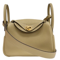 風衣灰 TC牛皮 Lindy Mini 肩背包 K刻【HERMES 愛馬仕】 H085956CC