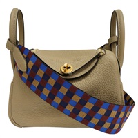 風衣灰 TC牛皮 Lindy Mini 肩背包 U刻【HERMES 愛馬仕】 H079086CC