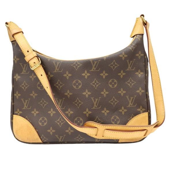 棕色 原花 PVC塗層帆布 Boulogne 30 肩背包【LOUIS VUITTON LV 路易威登】 M51265