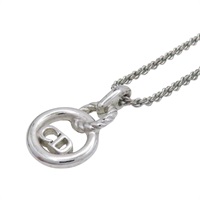 銀色 鍍銀 麻花 CD LOGO 項鏈【Dior 迪奧】