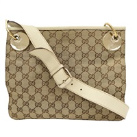 米色 帆布 GG Eclipse 肩背包【GUCCI 古馳】 120841