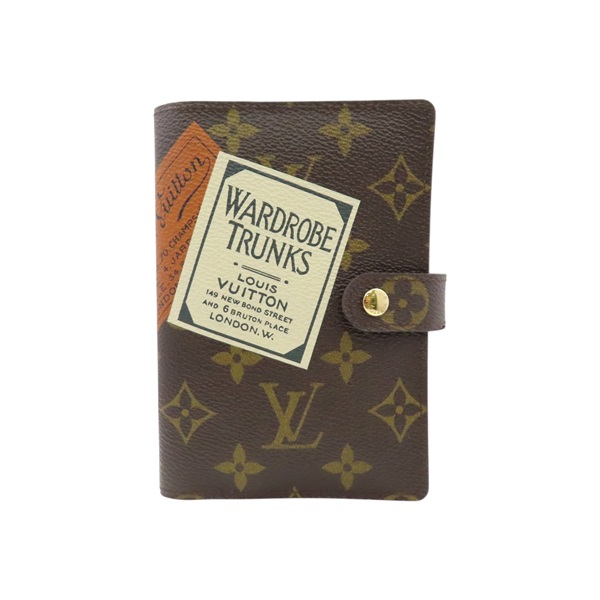 棕色 原花帆布 Agenda PM 筆記本【LOUIS VUITTON LV 路易威登】 R21067