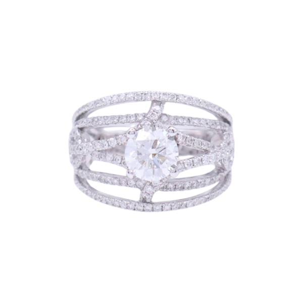 銀色 18K金 鑽石 1.01ct 戒指【JEWELRY 無品牌珠寶】 Diamond 8.55g