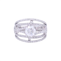 銀色 18K金 鑽石 1.01ct 戒指【JEWELRY 無品牌珠寶】 Diamond 8.55g