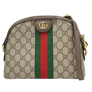 烏木色 PVC塗層帆布 GG Supreme Ophidia 肩背包【GUCCI 古馳】 499621