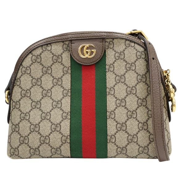 烏木色 PVC塗層帆布 GG Supreme Ophidia 肩背包【GUCCI 古馳】 499621