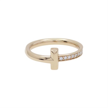 18K玫瑰金 鑽石 T1 戒指【Tiffany ＆ Co 蒂芬妮】 67795342