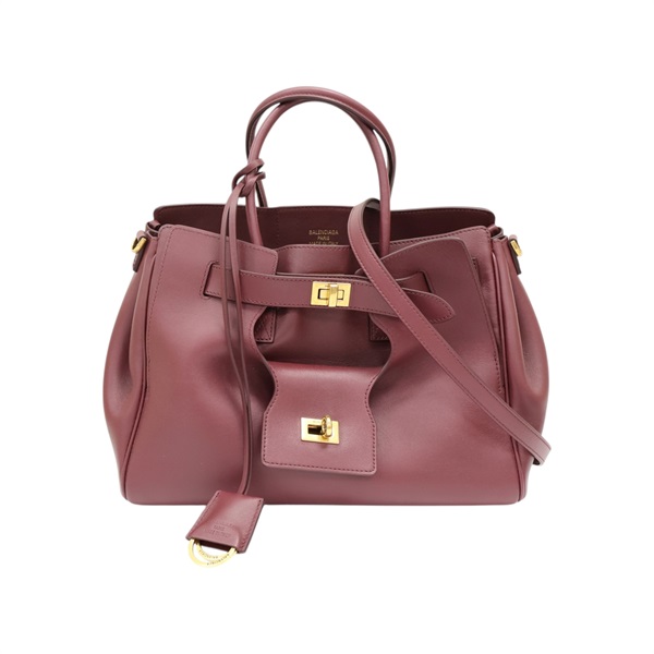 酒紅色 牛皮 Bel Air 兩用包【Balenciaga 巴黎世家】 812545
