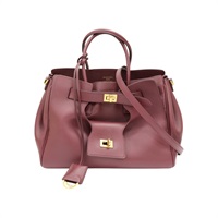 酒紅色 牛皮 Bel Air 兩用包【Balenciaga 巴黎世家】 812545