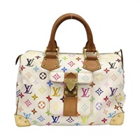 白彩 原花帆布 Speedy 30 手提包【LOUIS VUITTON LV 路易威登】 M92643