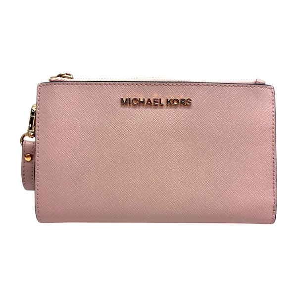 粉色 Saffiano 牛皮 二折 長夾【MICHAEL KORS 麥可寇斯】 35F8GTVW0L