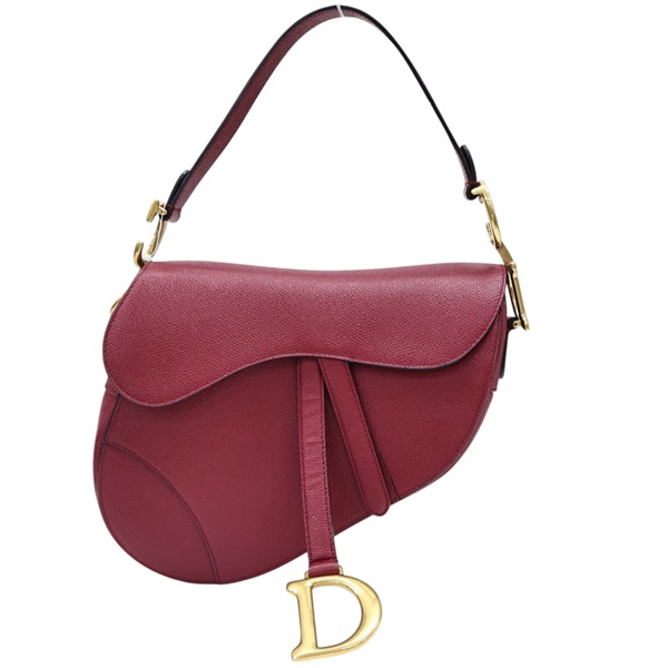 紅色 牛皮 Saddle 馬鞍包 (缺背帶)【Dior 迪奧】 M0455CBAA