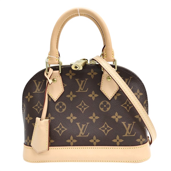棕色 原花 PVC塗層帆布 Alma BB 兩用包【LOUIS VUITTON LV 路易威登】 M53152