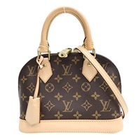 棕色 原花 PVC塗層帆布 Alma BB 兩用包【LOUIS VUITTON LV 路易威登】 M53152