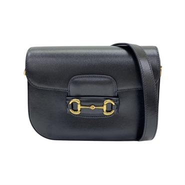 黑色 牛皮 Horsebit 1955 Small 肩背包 缺一條背帶【GUCCI 古馳】 658574