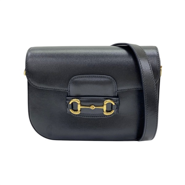 黑色 牛皮 Horsebit 1955 Small 肩背包 缺一條背帶【GUCCI 古馳】 658574