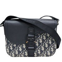 藍色 帆布 Saddle 肩背包【Dior 迪奧】 1ADPO0049YKS