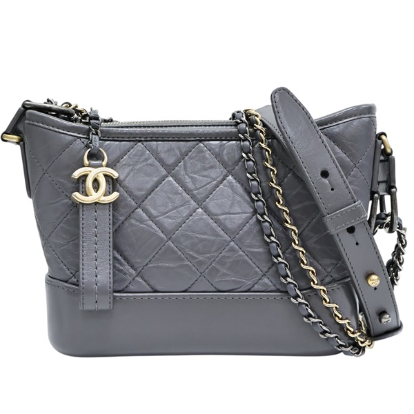 灰色 牛皮 Gabrielle Small 流浪包【CHANEL 香奈兒】 A91810