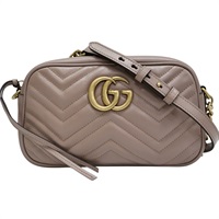 粉膚色 牛皮 GG Marmont camera 肩背包【GUCCI 古馳】 447632