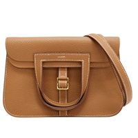 金棕色 TC牛皮 Halzan 25 肩背包 W刻【HERMES 愛馬仕】 H082027CC