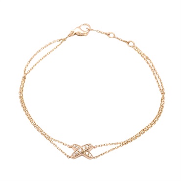 18K玫瑰金 鑽石 Jeux de Liens 手鍊【Chaumet 尚美巴黎】 083222