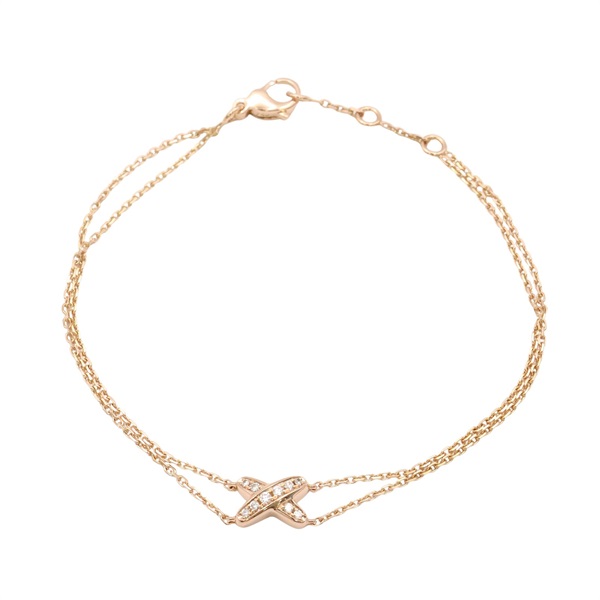 18K玫瑰金 鑽石 Jeux de Liens 手鍊【Chaumet 尚美巴黎】 083222