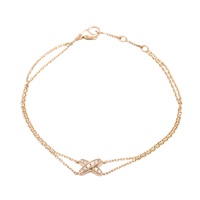 18K玫瑰金 鑽石 Jeux de Liens 手鍊【Chaumet 尚美巴黎】 083222