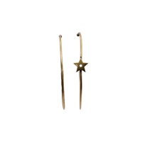 金屬 星星/幸運草 J'Adior Hoop earrings 針式耳環【Dior 迪奧】
