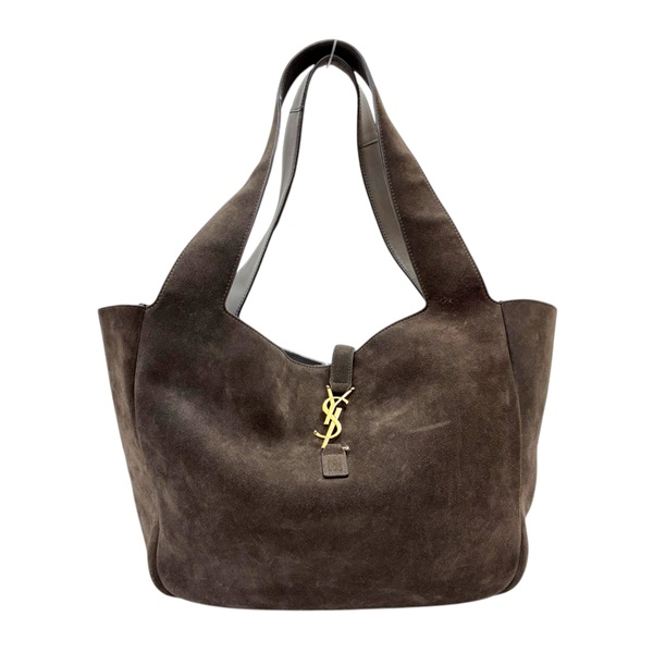 棕色 絨面革 LE 5 A 7 BEA in suede 肩背包【SAINT LAURENT YSL 聖羅蘭】 763435008IW3645