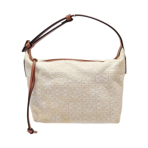 棕色 帆布 Cubi Anagram 手提包【LOEWE 羅威】 A906K75X21