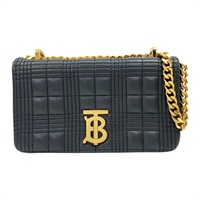 黑色 羊皮 絎縫 Lola mini 肩背包【BURBERRY 巴寶莉】 8023117