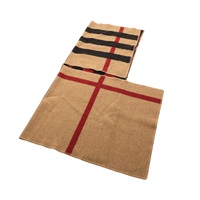 棕/黑/白色 格紋 羊毛 斗篷【BURBERRY 巴寶莉】 3952713
