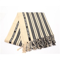 黑色條紋 米色 棉質 Striped Toile stole 圍巾【Dior 迪奧】 91LDS304I980