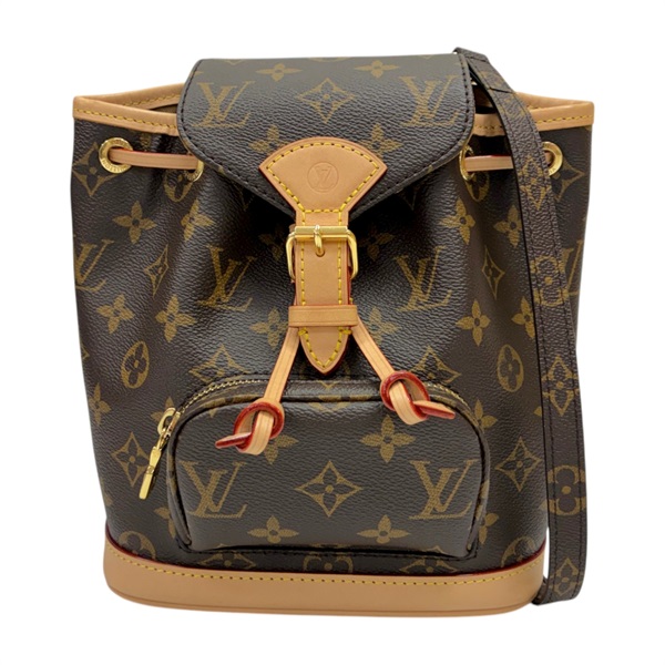 棕色 原花 帆布 Montsouris Mini 後背包【LOUIS VUITTON LV 路易威登】 M11199