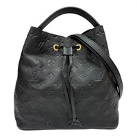 黑色 原花 壓紋牛皮 NeoNoe MM 兩用包【LOUIS VUITTON LV 路易威登】 M45256