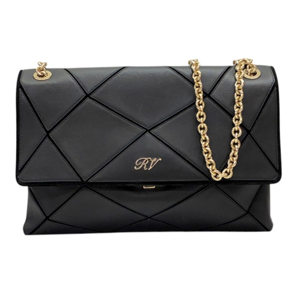 黑色 牛皮 Roger Vivier Prismick Chain 肩背包【Roger Vivier 羅傑·維維亞】