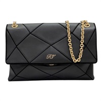 黑色 牛皮 Roger Vivier Prismick Chain 肩背包【Roger Vivier 羅傑·維維亞】