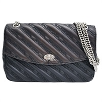 黑色 牛皮 肩背包 (變色)【BALENCIAGA 巴黎世家】 493235